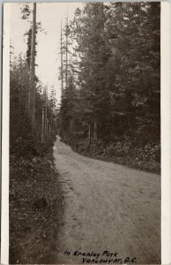 Stanley Park Vancouver BC c1908 Real Photo Postcard G33