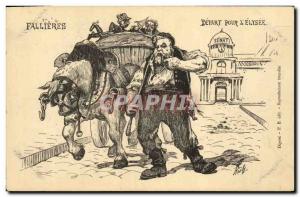 Old Postcard President of the Republic Fallieres Depart for & # 39Elysee Hors...