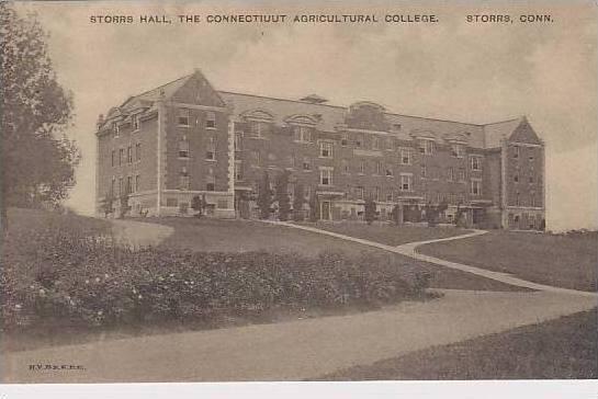 Connecticut Storrs Storrs Hall The Connecticut  Agricultural College Albertype