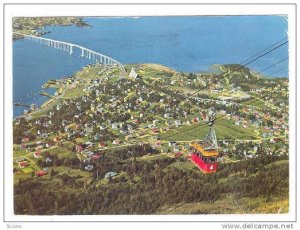 The Tromsdalen Valley Seen From The Terminal Of The Aerial Cable Way, Norway,...