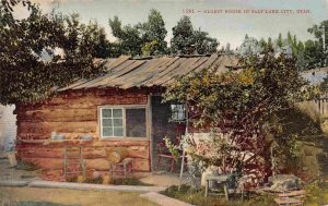 Oldest House in Salt Lake City Utah 1910c postcard