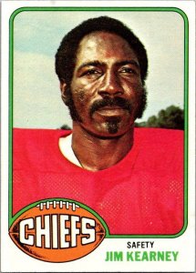 1976 Topps Football Card Jim Kearney Kansas City Chiefs sk4517