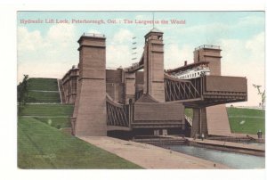 Hydraulic Lift Lock, Peterborough Ontario, Antique 1907 Valentine & Son Postcard