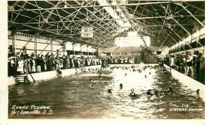 SD, Hot Springs, South Dakota,  Evans Plunge, Stevens Photo No. 114, RPPC