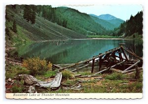 Roosevelt Lake At Thunder Mountain Continental View Postcard