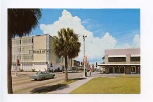 Clearwater FL Street View Old Cars Postcard