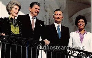 President & Nancy Reagan Jamaica's Prime Minister Edward Seaga Unused 