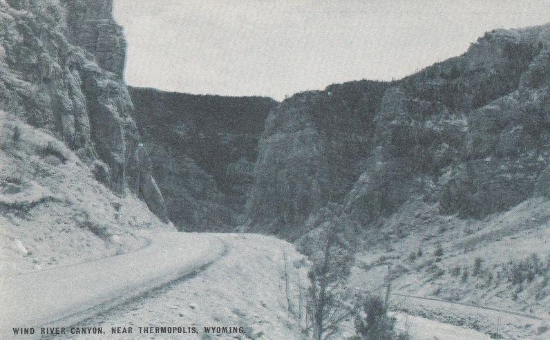 Wind River Canyon near Thermopolis WY, Wyoming - Conoco Card