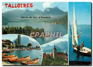 Modern Postcard Talloires (Haute Savoie) and Lake Annecy