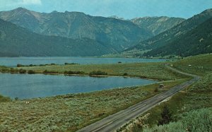 Vintage Postcard Peaceful View on Hebgen Lake Montana MT Taken Before Earthquake