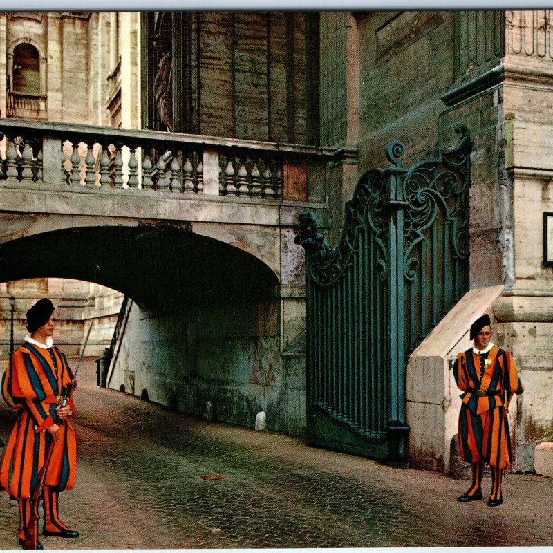 c1970s Vatican Rome Italy Swiss Guards Bells Arch St. Peter's Basilica 4x6 PC M5