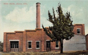 J71/ Huron Ohio Postcard c1910 Water Works Building  43
