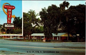 Postcard MOTEL SCENE Savannah Georgia GA AM5055