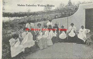 Portugal, Madeira, Embroidery Workers, Native Costume