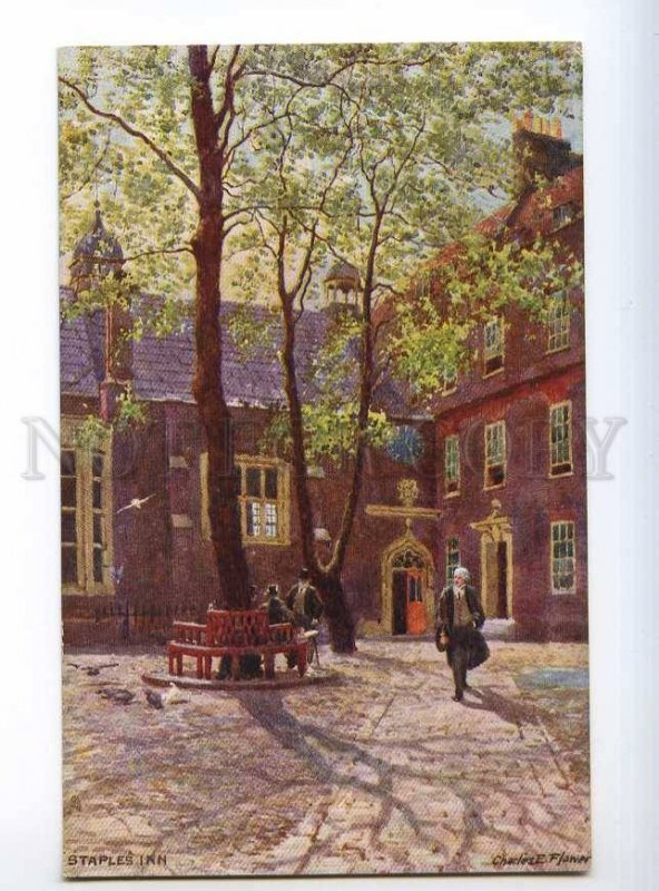 235788 UK Charles FLOWER Staples Inn Vintage TUCK postcard