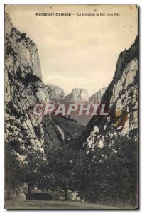 Old Postcard Rochefort-Samson Gorge and King Big Nose