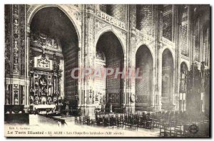 Old Postcard Albi Chapels Laterales