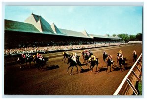 c1950's Saratoga Springs NY, Saratoga Horse Race Track Vintage Postcard 