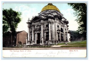 Savings Bank Building Utica New York NY Postcard (GJ20)