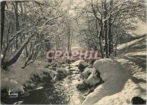 Modern Postcard Creek in the snow