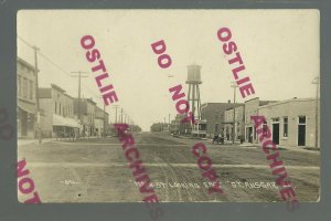 St. Ansgar IOWA RPPC '12 MAIN ST. nr Osage Northwood Riceville Lyle Minnesota #2