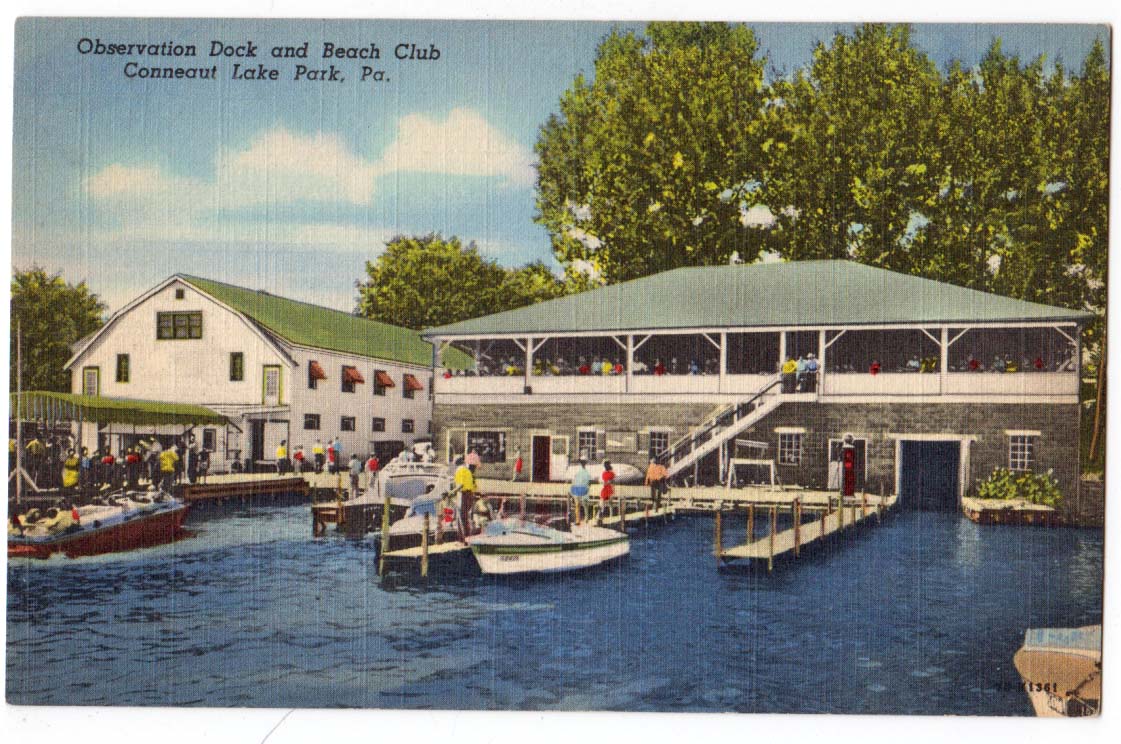 Dock & Beach Club, Conneaut Lake PA | United States - Pennsylvania - Other,  Postcard / HipPostcard