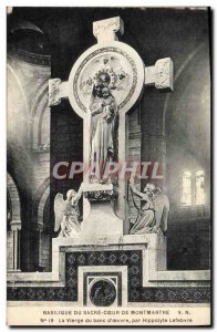 Old Postcard From Sacre Coeur Basilica Montmartre In The Virgin Of Banc d & #...