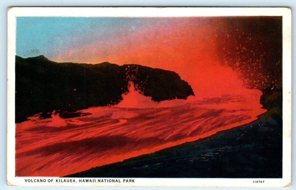 HAWAII NATIONAL PARK, HI Volcano of KILAUEA c1920s Honolulu Paper Co. Postcard United States