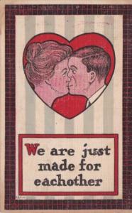 Romantic Couples Kissing We Are Just Made For Each Other 1908