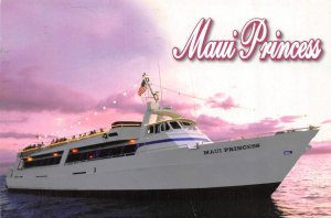 HI, Hawaii  MAUI PRINCESS DINNER & DANCING CRUISE SHIP  2017 4X6 Chrome Postcard