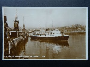 Kent FOLKESTONE S.S. Maid of Orleans c1950s RP Postcard by Shoestring