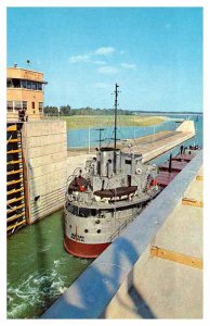 Postcard BOAT SCENE St. Lawrence Ontario ON AS8143