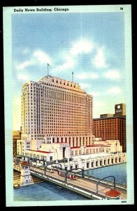 Illinois CHICAGO Daily News Building Home of the Chicago Daily News ~ LINEN