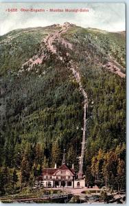 Switzerland  OBER-ENGADIN--MUOTTAS MURAIGI BAHN  Incline Railway c1910s Postcard