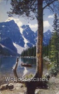 Moraine Lake, Ten Peaks Banff National Park Canada 1957 