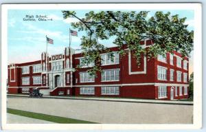 GUTHRIE, Oklahoma OK   HIGH SCHOOL  ca 1920s Kropp Postcard