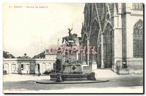 Old Postcard Nancy Statue Rene II