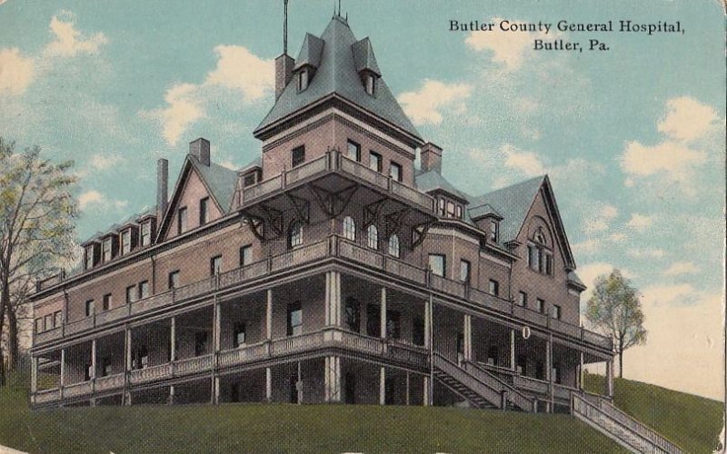 Postcard Butler County General Hospital Butler PA