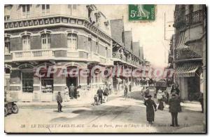 Old Postcard Le Touquet Paris Plage Paris street