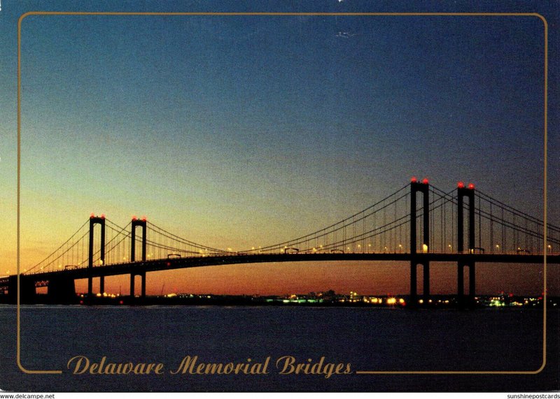 Delaware Memorial Bridges Connecting New Jersey and Delaware