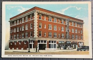 Vintage Postcard 1924 Hotel Southland Macon Georgia (GA)