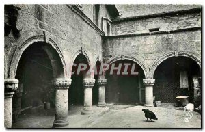 Old Postcard Roscoff Finistere house of Mary Stuart courtyard with its round ...