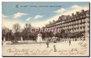 Dijon - Place Darcy - Statue of Rude - Hotel de la Cloche - Old Postcard