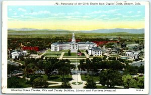 M-10467 Panorama of the Civic Center from Capitol Dome Denver Colorado