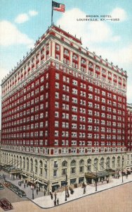 Vintage Postcard 1930's View of Brown Hotel Louisville Kentucky K.Y.