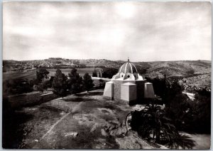 VINTAGE CONTINENTAL SIZED POSTCARD REAL PHOTO SHEPHERD'S FIELD & BETHLEHEM RPPC