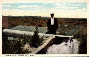 Kansas Irrigating At Garden City 1922