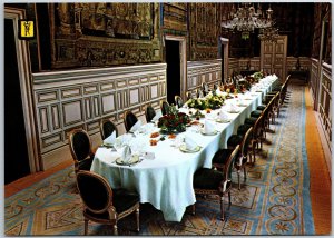 VINTAGE CONTINENTAL SIZED POSTCARD GALA DINING ROOM AT THE ROYAL PALACE SPAIN