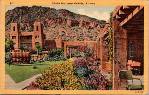 Linen Postcard Jokake Inn near Phoenix, Arizona~845