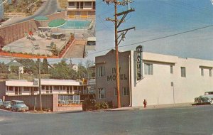 AUBURN, CA California  IVY MOTEL~WP Peacock  ROADSIDE 50's Cars CHROME  Postcard